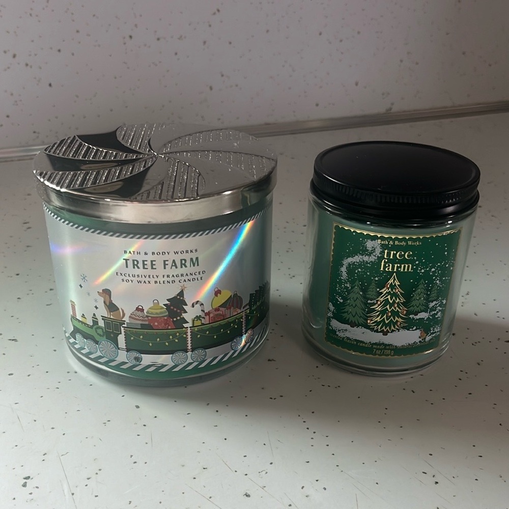 Bath & Body Works Tree Farm Candle Set